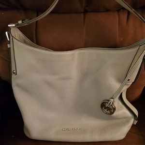 Michael Kors Pearl Grey Hobo Handbag